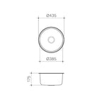Clark Round Bowl Overmount - 4010