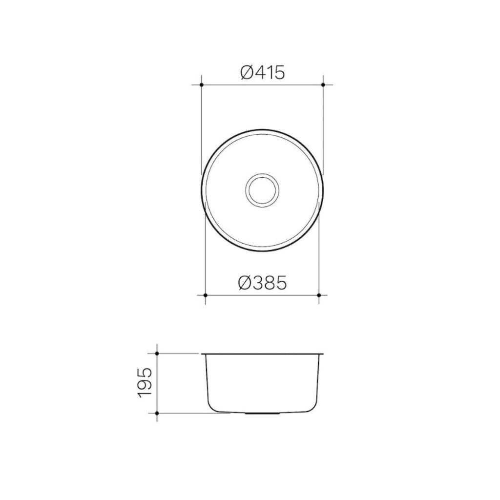 Clark Round Bowl Undermount - 4011