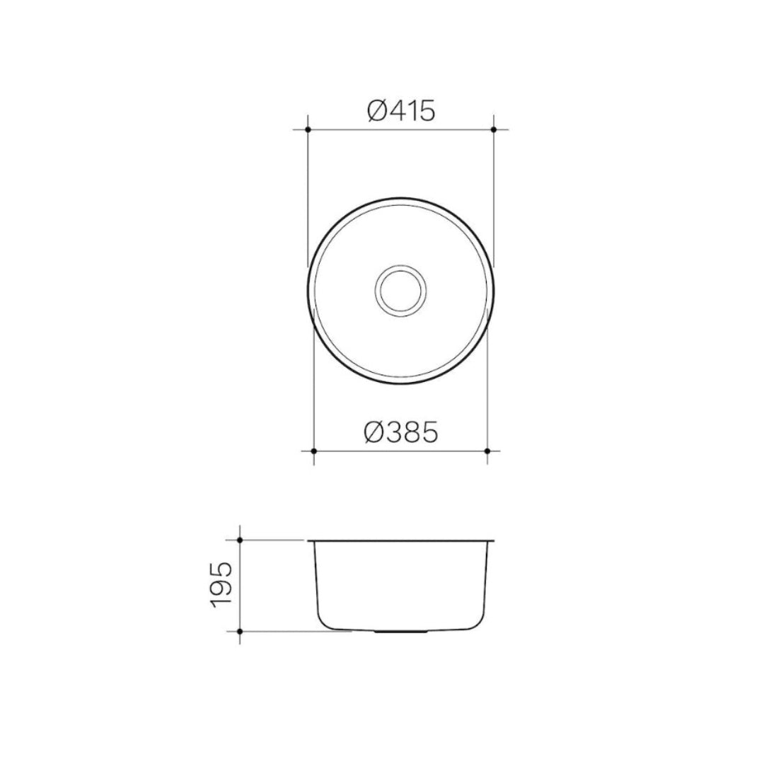 Clark Round Bowl Undermount - 4011