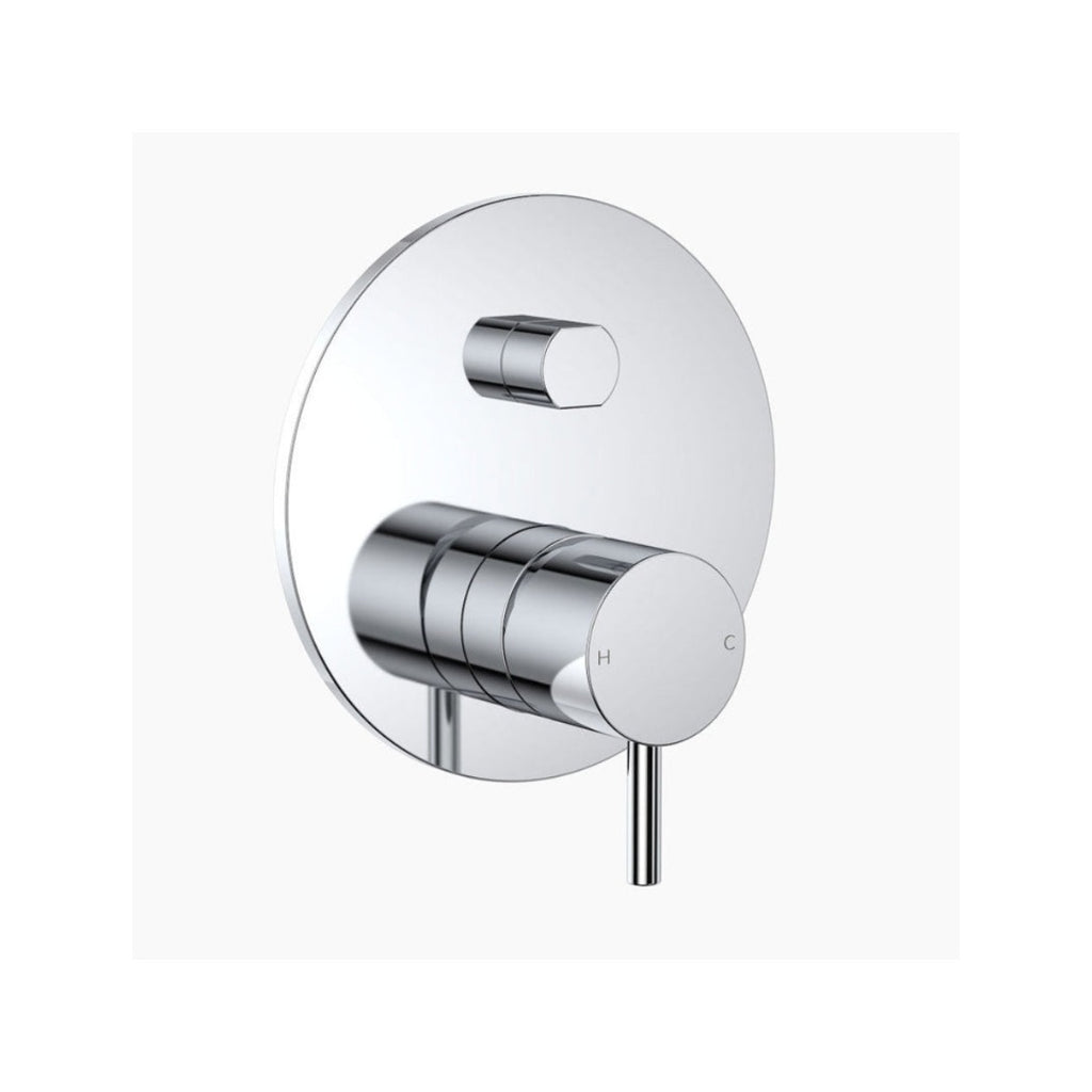 Clark Round Pin Wall Mixer with Diverter - Chrome - CL10028.C