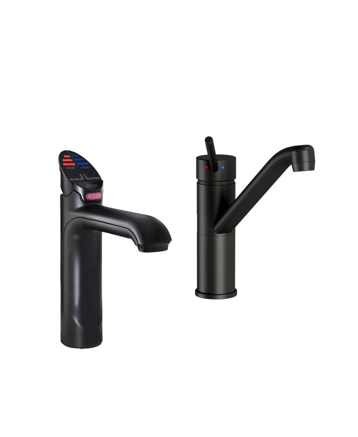 Zip Commercial HydroTap G5 Classic Plus 4-In-1 Boiling, Chilled, Hot & Ambient Tap 160/125 with Classic Mixer - Matte Black H51622Z03AU