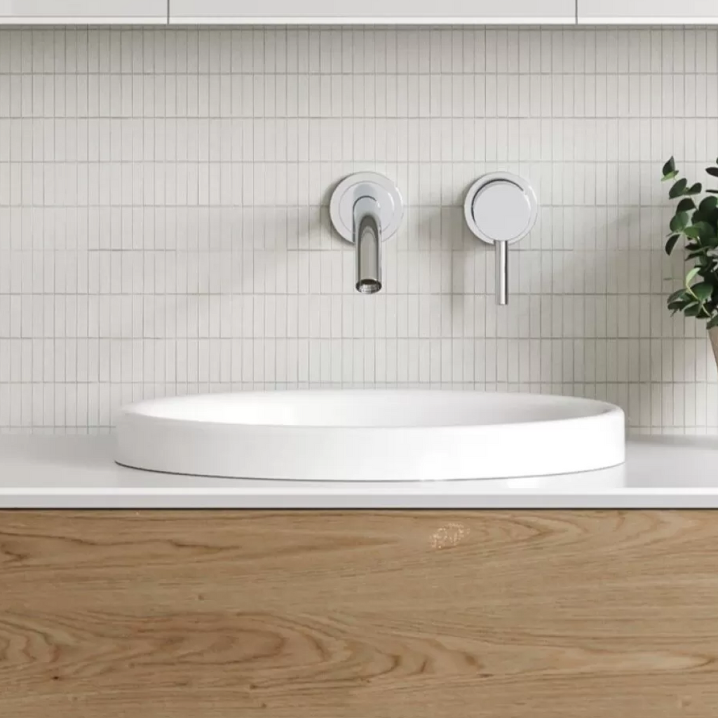 Timberline x Shaynna Blaze Embrace 1200mm Wall Hung Vanity - Arctic White SilkSurface - EMB-V-1200-C-SSA-W