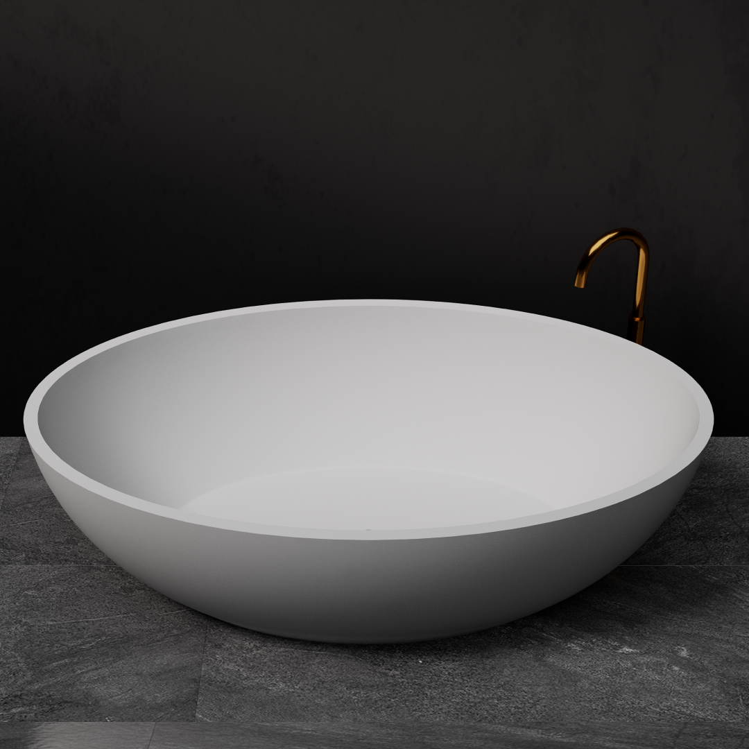 Pietra Bianca Coco 1700mm Freestanding Bath - Charcoal - PB4056-C