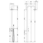 Rainware Collaroy Hot & Cold Outdoor Freestanding Shower System - 316 Stainless Steel - 9009-Collaroy
