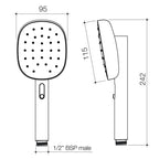 Caroma Contura II Hand Shower - Brushed Nickel - 849085BN4A