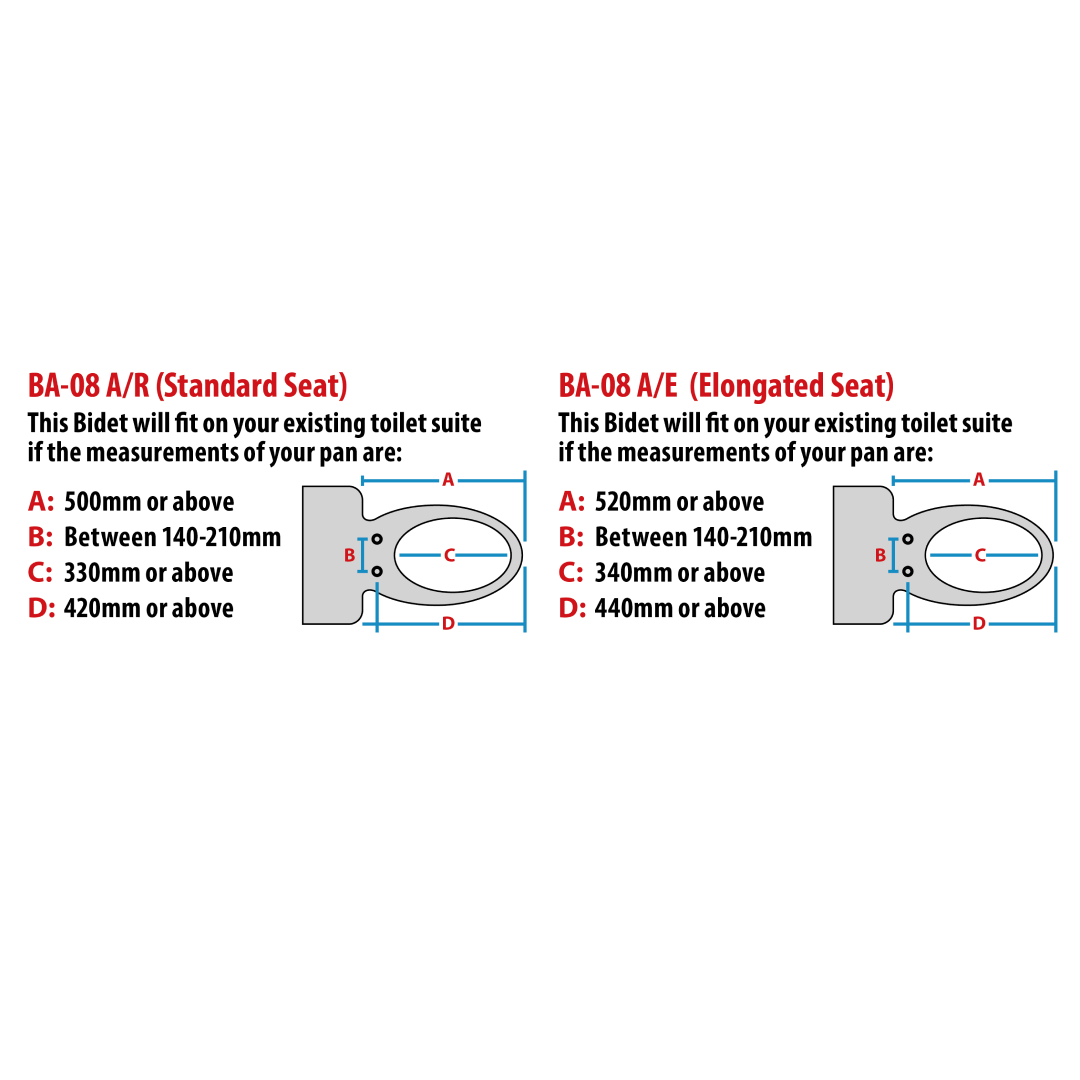 Coway BA-08 Electric Bidet - Elongated Seat BA08AE
