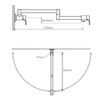 Greens Craft Pot Filler - LF Brushed Brass - LF248048BB