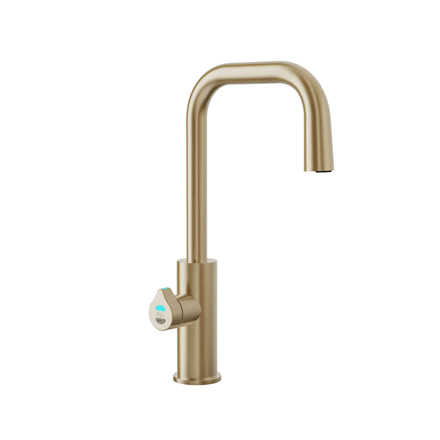 Zip HydroTap G5 Cube Plus Boiling, Chilled and Sparkling - Brushed Brass H5C783Z18AU — 360° view