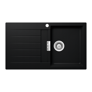 Abey SCHOCK Signus Topmount Single Right Hand Bowl Sink & Drainer 1TH - Puro - D100PR