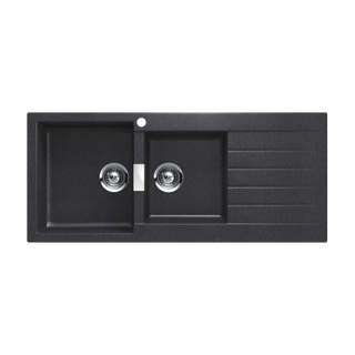 Abey SCHOCK Signus Topmount 1 & 3/4 Left Hand Bowl Sink 1TH - Magma - D200BL