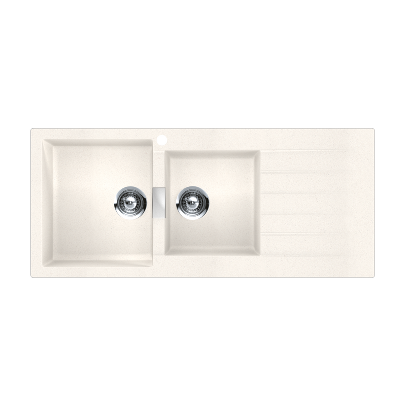 Abey SCHOCK Signus Topmount 1 & 3/4 Left Hand Bowl Sink 1TH - Polaris