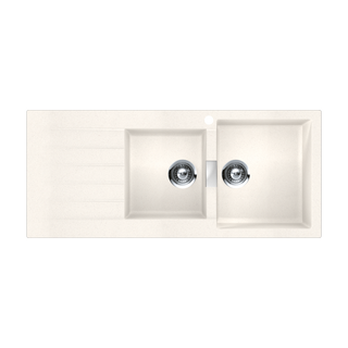 Abey SCHOCK Signus Topmount 1 & 3/4 Right Hand Bowl Sink 1TH - Polaris - D200WR