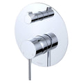 Fienza Kaya Wall Diverter Mixer Trim Kit Large Round Plate - Chrome - D228102