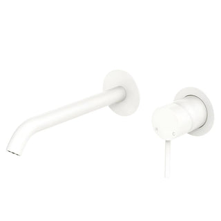 Fienza Kaya Basin/Bath 200mm Round Wall Mixer Trim Kit Only (Body Extra)  - Matte White - D228104MW-200