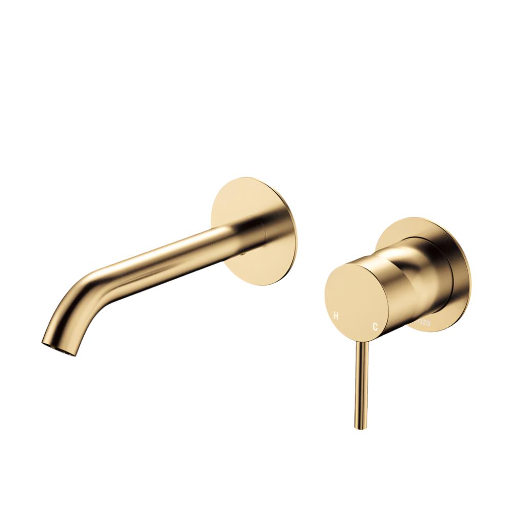 Fienza Kaya Basin/Bath Round Wall Mixer Trim Kit 160mm Outlet - Urban Brass - D228104UB