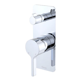 Fienza Sansa Rectangular Wall Diverter Mixer Trim Kit Only (Body Extra) - Chrome - D229102-2