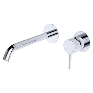 Fienza Axle Round 200mm Wall Basin/Bath Mixer Trim Kit Only (Body Extra) - Chrome - D231104-200