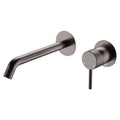 Fienza Axle Round 200mm Wall Basin/Bath Mixer Trim Kit Only (Body Extra) - Gun Metal - D231104GM-200
