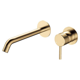 Fienza Axle Round 200mm Wall Basin/Bath Mixer Trim Kit Only (Body Extra) - Urban Brass - D231104UB-200