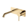 Fienza Axle Rectangular Wall Basin/Bath Mixer Trim Kit 160mm Outlet - Urban Brass - D231106UB