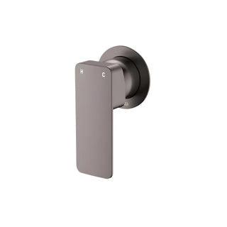 Fienza Tono Small Round Wall Mixer Trim Kit - Gun Metal - D233101GM-1
