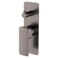 Fienza Tono Rectangular Wall Diverter Mixer Trim Kit Only (Body Extra) - Gun Metal - D233102GM-LF