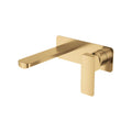 Fienza Tono Rectangular 160mm Wall Basin/Bath Mixer Trim Kit Only (Body Extra) - Urban Brass - D233106UB-LF