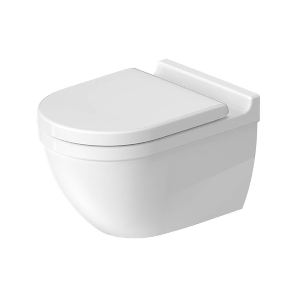 Duravit Starck 3 Rimless Wall Hung Toilet Pan - Alpine White D2527090-P
