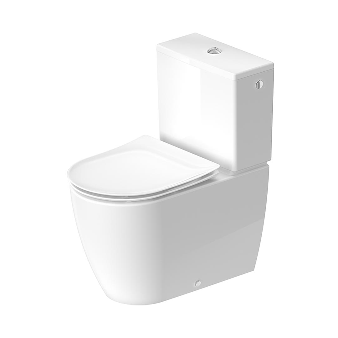 Duravit Soleil by Starck Back to Wall Toilet Suite (Rear Inlet) - Alpine White D4600500-P