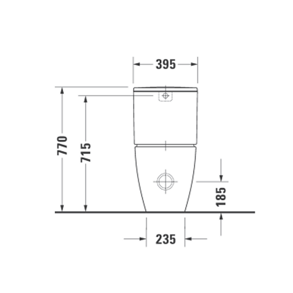 Duravit Soleil by Starck Back to Wall Toilet Suite (Rear Inlet) - Alpine White D4600500-P