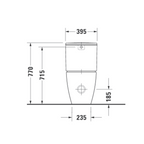 Duravit Soleil by Starck Back to Wall Toilet Suite (Rear Inlet) - Alpine White D4600500-P
