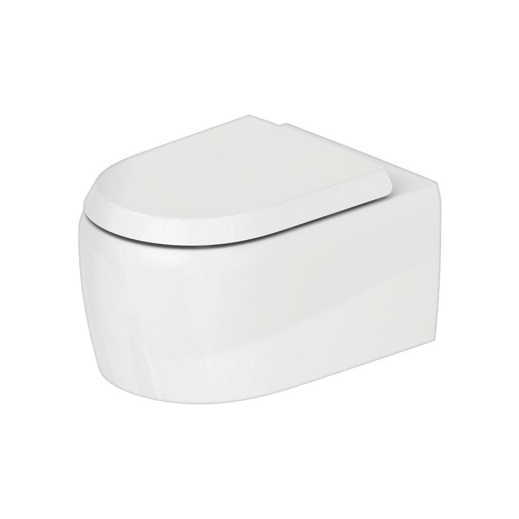 Duravit Qatego Wall Hung Rimless Toilet Pan - Alpine White D7000300