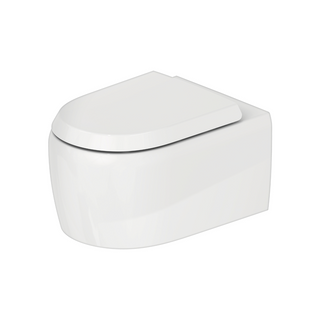 Duravit Qatego Wall Hung Rimless Toilet Pan - Alpine White D7000300