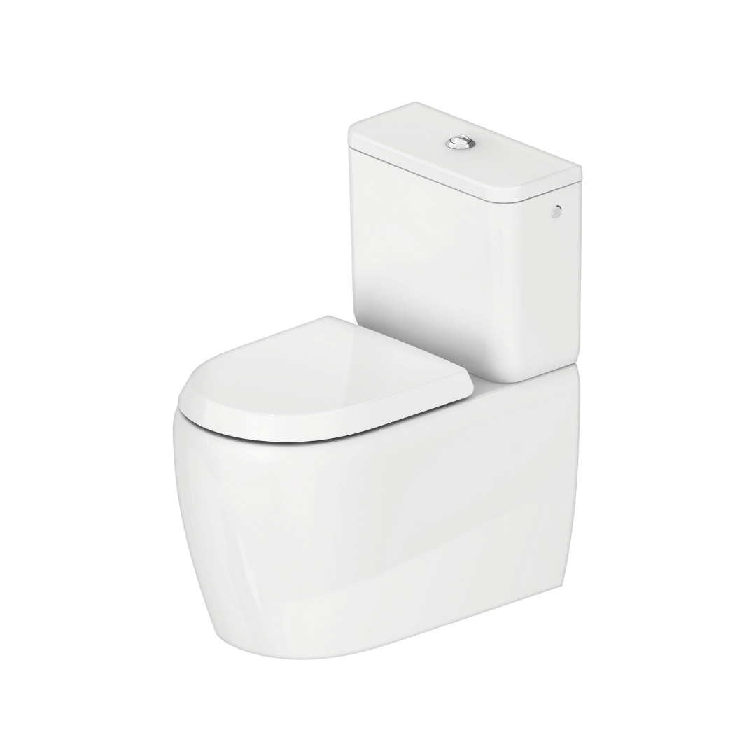 Duravit Qatego Back to Wall Toilet Suite - Alpine White D7000400