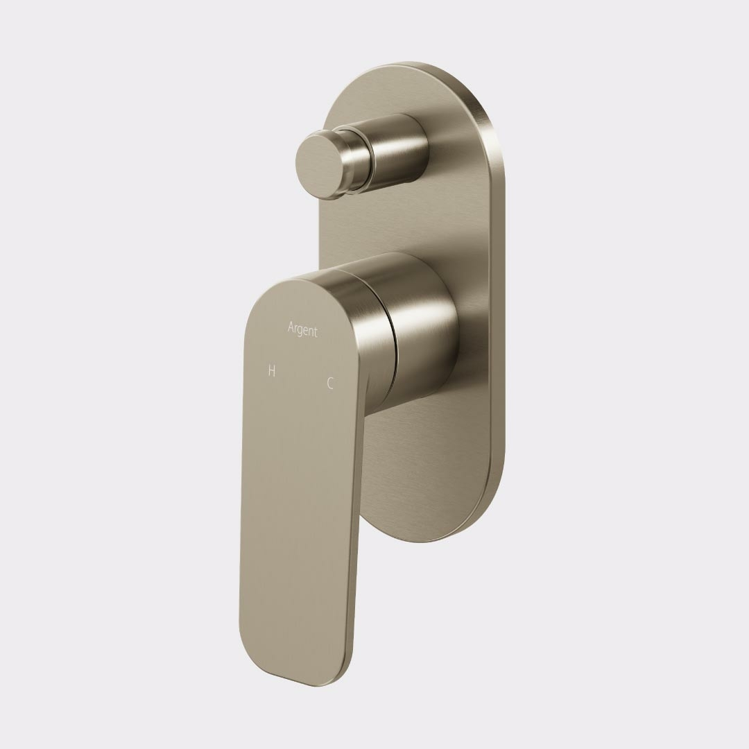 Argent Pace 2.0 Diverter Mixer Set (Includes In-Wall Body) - LF Brushed Nickel - D744280B + M515800