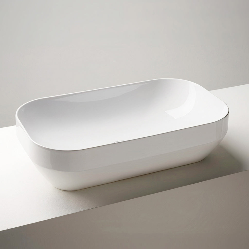 Studio Bagno Decus 50 Above Counter Basin - Gloss White - 1950-12-01 00:00:00 +1000
