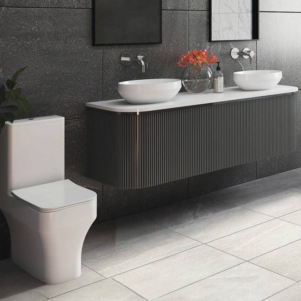 Studio Bagno Decus 50 Above Counter Basin - Gloss White - 1950-12-01 00:00:00 +1000