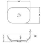 Studio Bagno Decus 50 Above Counter Basin - Gloss White - 1950-12-01 00:00:00 +1000