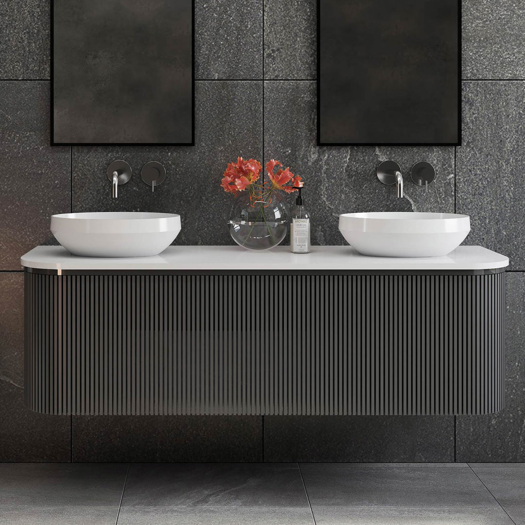 Studio Bagno Decus 50 Oval Above Counter Basin - Gloss White - DECOV50