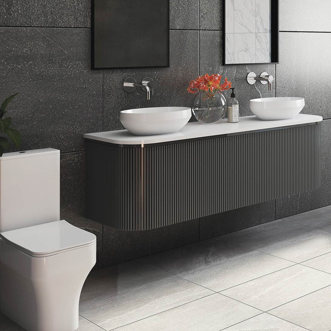Studio Bagno Decus 50 Oval Above Counter Basin - Gloss White - DECOV50