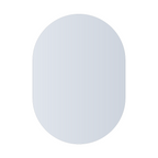 Thermogroup Pill Shape Polished Edge Glue-to-Wall Mirror Includes Demister - DP5070GTD