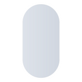 Thermogroup Ablaze Pill Shape Polished Edge Glue-to-Wall Mirror - DP6012GT