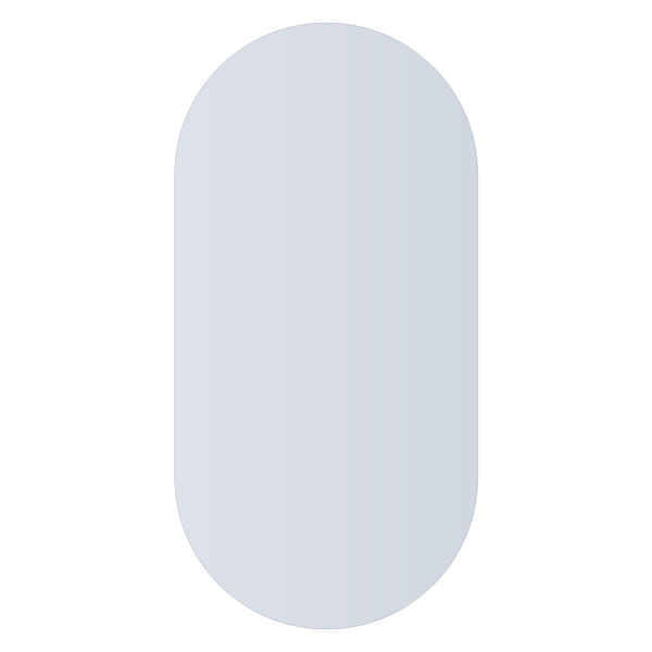 Thermogroup Ablaze Pill Shape Polished Edge Glue-to-Wall Mirror Includes Demister - DP6012GTD