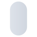 Thermogroup Ablaze Pill Shape Polished Edge Mirror with Hangers - DP6012HN