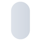 Thermogroup Ablaze Pill Shape Polished Edge Mirror with Hangers - DP6012HN