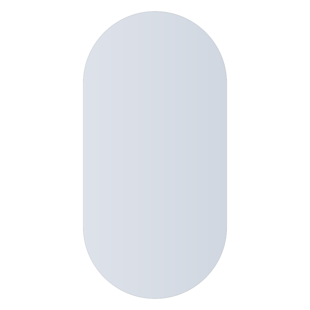 Thermogroup Pill Shape Polished Edge Mirror with Hangers Includes Demister - DP6012HND