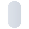 Thermogroup Pill Shape Polished Edge Mirror with Hangers Includes Demister - DP6012HND