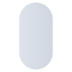 Thermogroup Pill Shape Polished Edge Mirror with Hangers Includes Demister - DP6012HND