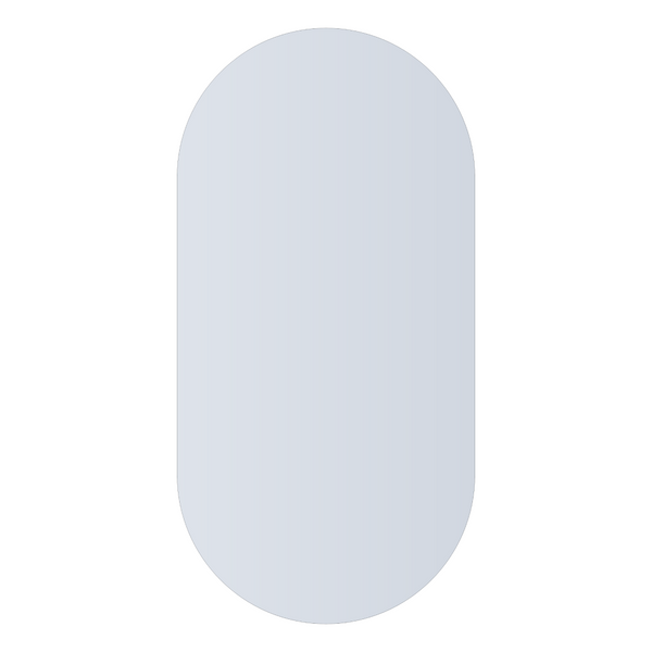 Thermogroup Ablaze Pill Shape Polished Edge Mirror with Hangers - DP6012HN