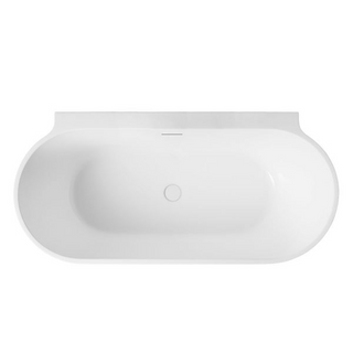 Decina Aurora 1500mm Back-to-Wall Freestanding Bath - AU1500MW